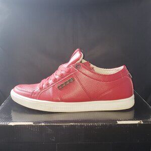 Men Red sneakers
